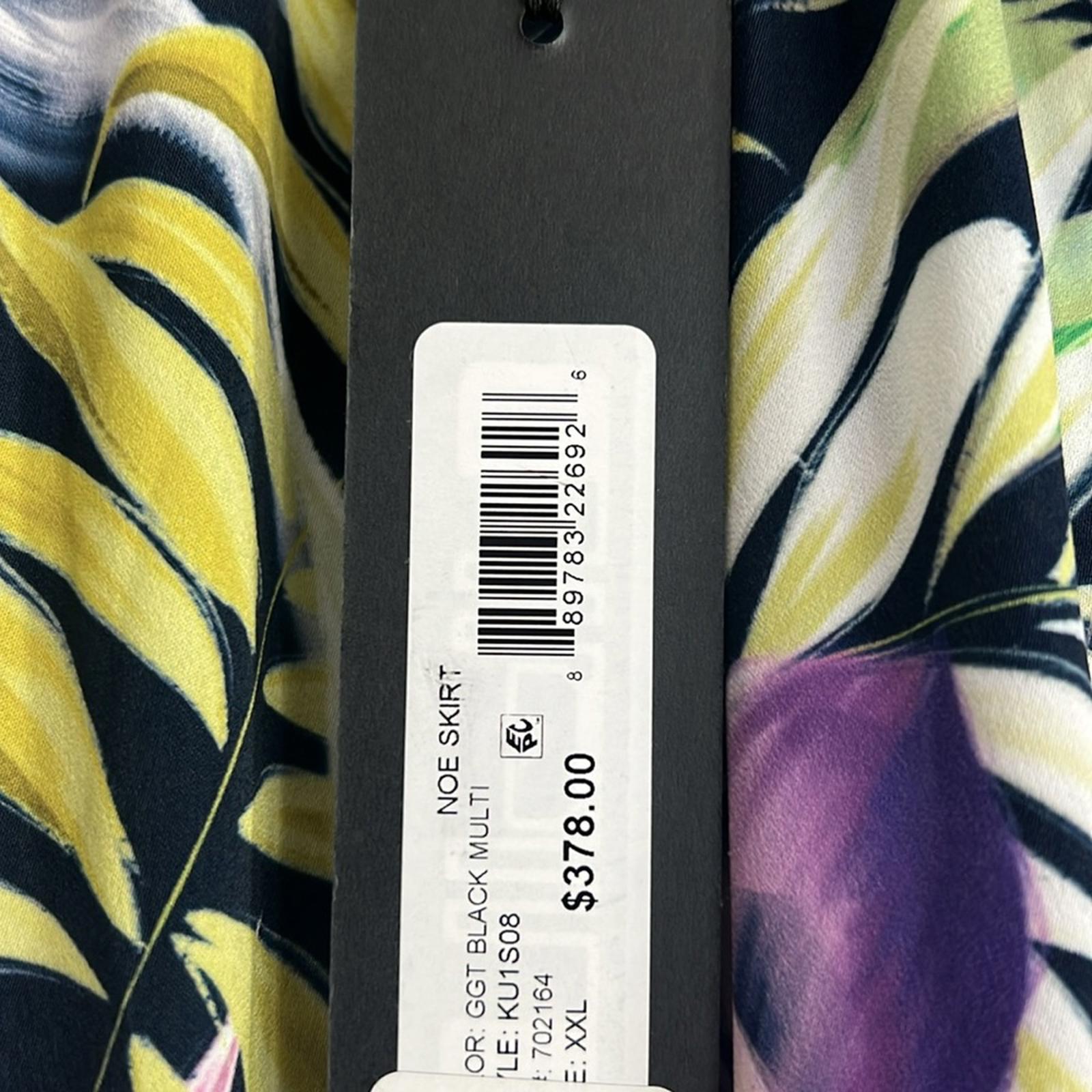 Kobi Halperin Noe Printed High/Low Midi Skirt, NWT, Size XXL
