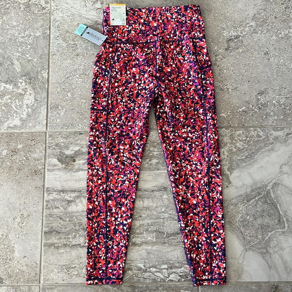 Ideology High-Rise Side Pocket 7/8 Leggings in Speckle Berry, Size S NEW w/Tag