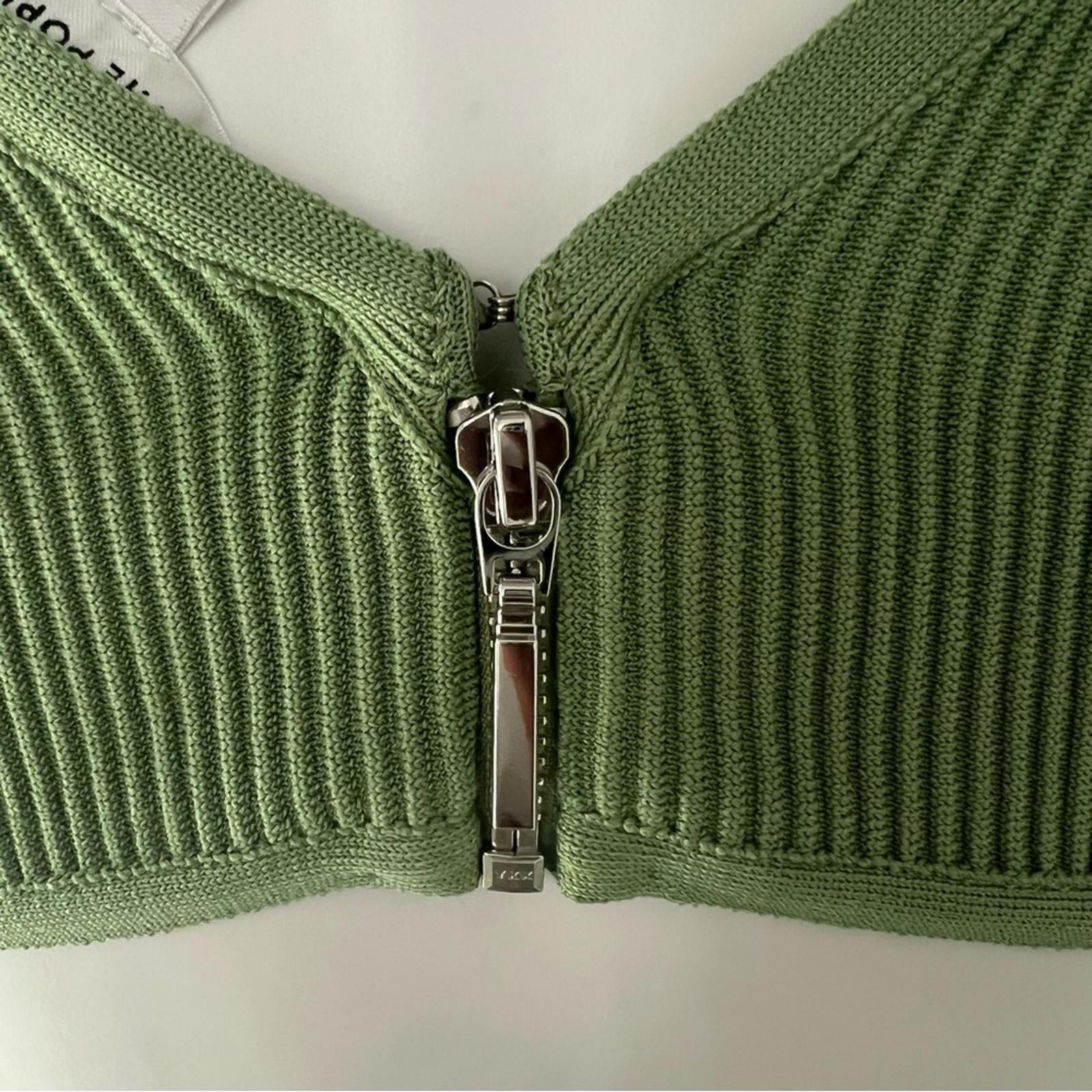 Dress the Population Cut-Out Ribbed Knit Dress, Green Size XS New w/o Tag