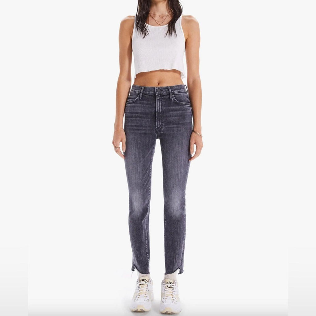 MOTHER High-Waisted Rascal Ankle Step Fray Jeans, Size 34 New w/Tag