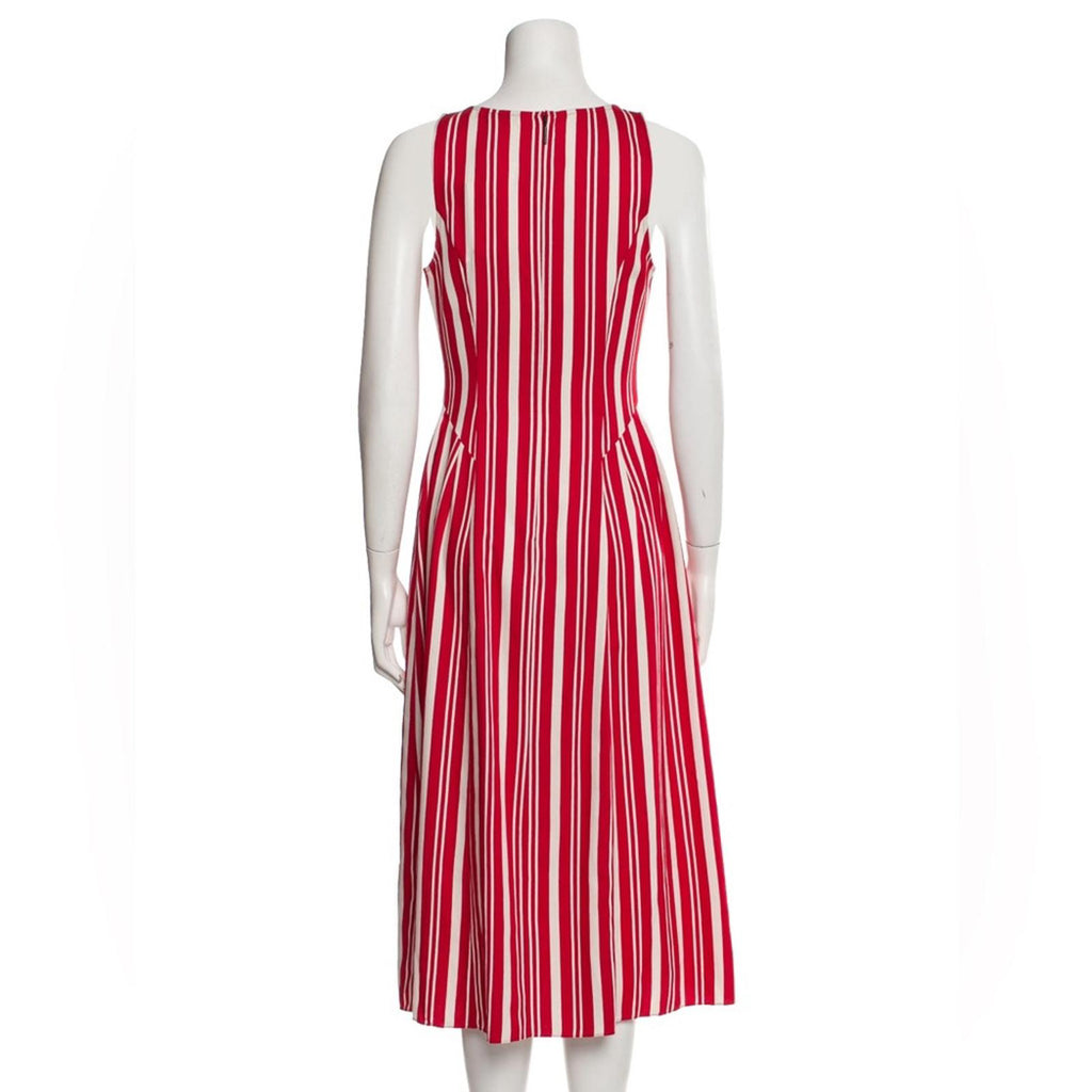 NWT Jason Wu Striped Scoop-Neck Sleeveless Dress, Size 0 New w/Tag Retail $695