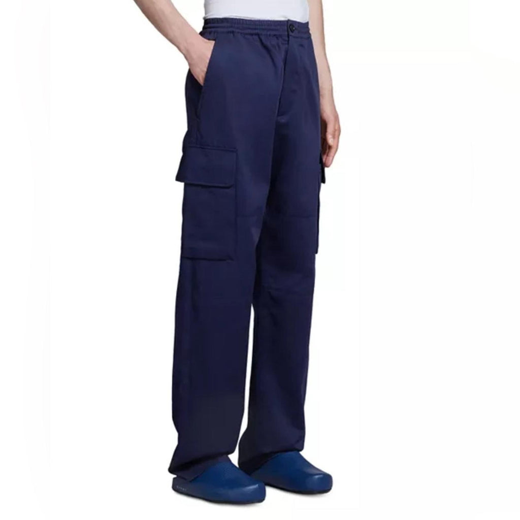 Marni Drawstring Cargo Pants Trousers in Navy, NWT, Size 50