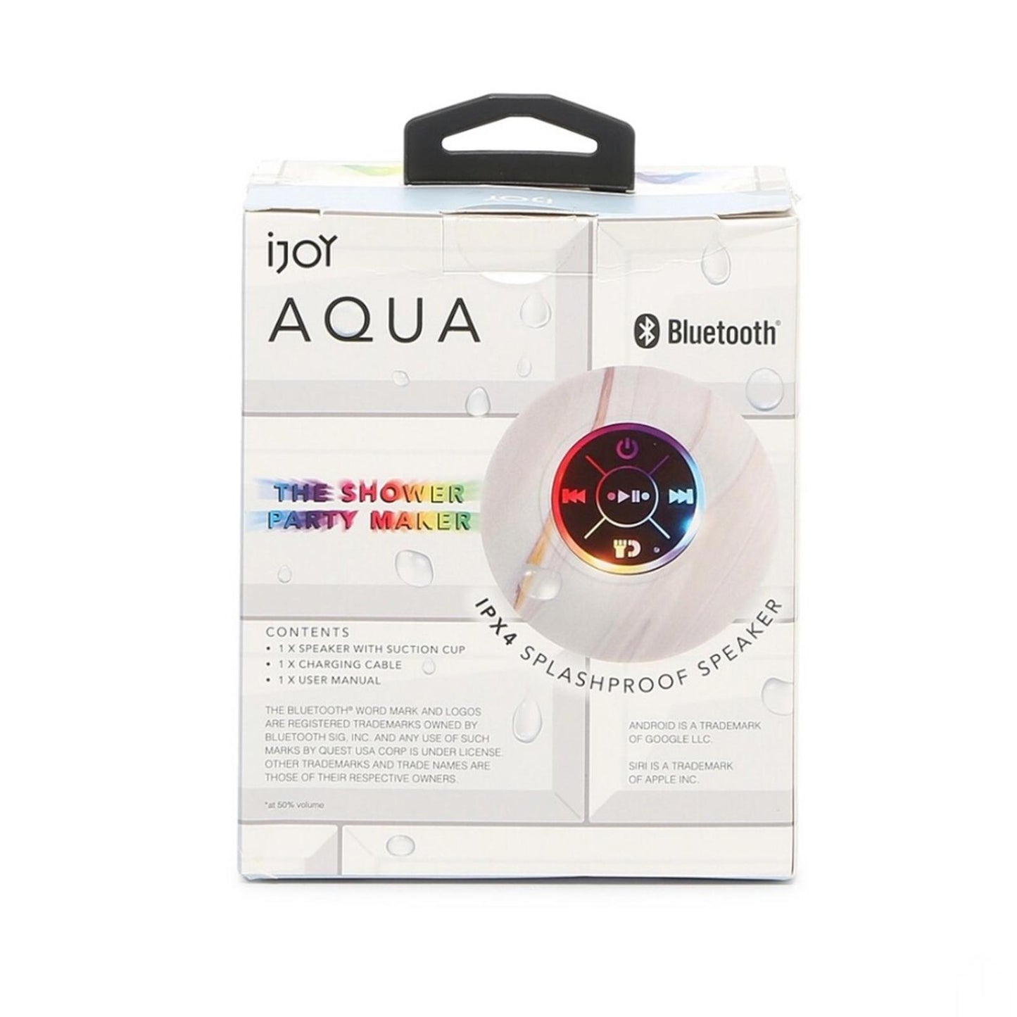 iJoy LED Suction Shower Speaker, New in Box