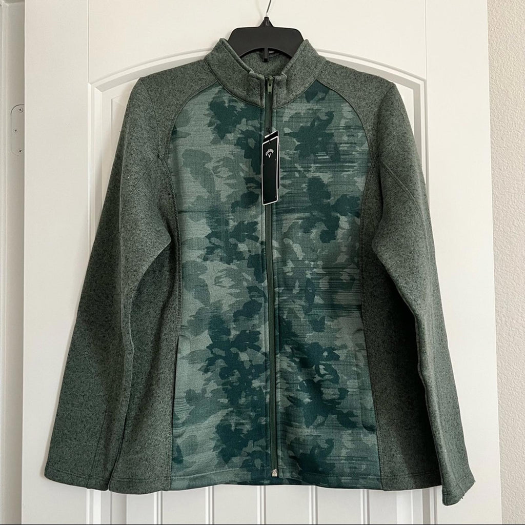 Callaway Weather Series Jacket in Jungle Green Heather Size L New w/Tag $85