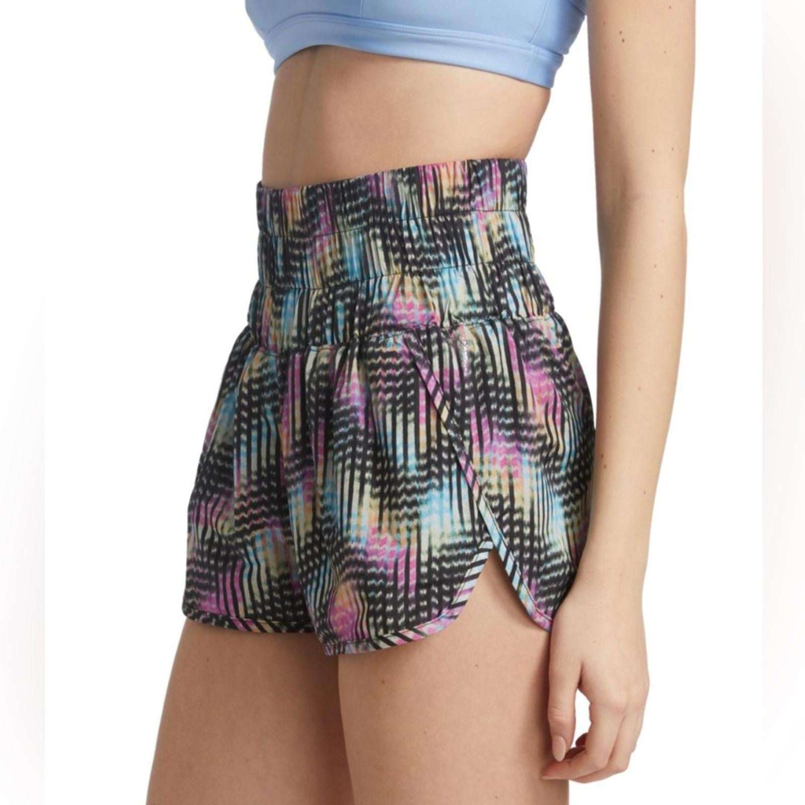 Free People Movement The Way Home Printed Shell Running Shorts, Size XS NWT