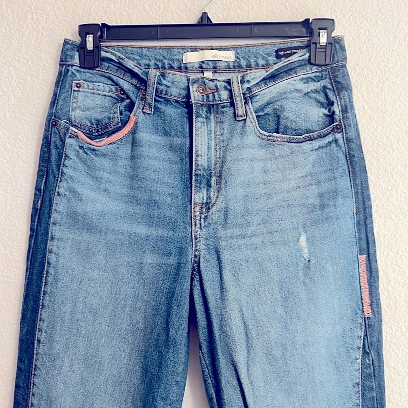 Ella Moss Blue Cropped Ankle Jeans, Size 29