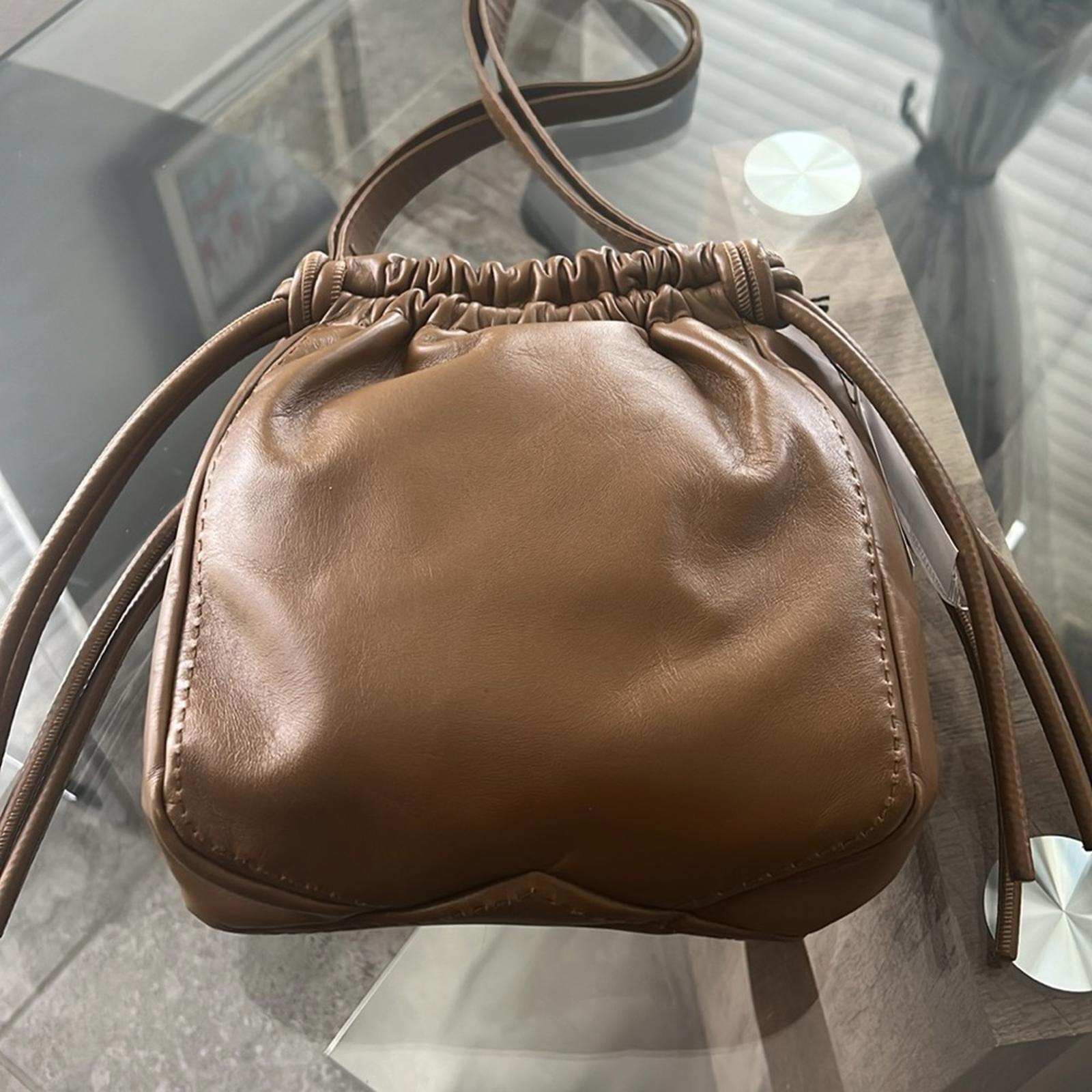 PROENZA SCHOULER Drawstring Pouch Crossbody Bag w/Tag +Dust Bag, EXCELLENT $1255