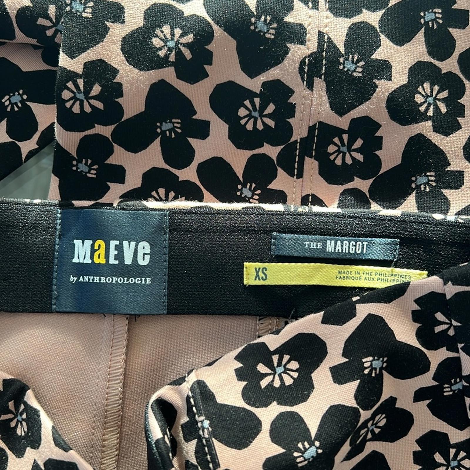 Anthropologie Maeve The Margot Kick-Flare Cropped Pants, Size XS NEW w/o Tag