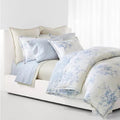 Lauren Ralph Lauren Eva Comforter in Cream Blue, Full/Queen, Open Box - NEW