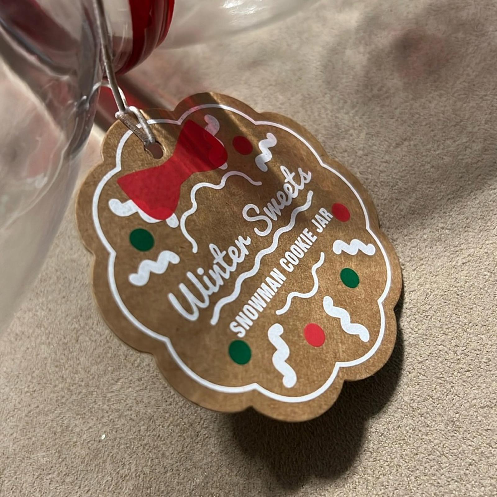 Sleigh Bell Bistro Winter Sweets Snowman Cookie Jar 4.2L (143.1 Oz.) New w/Tag