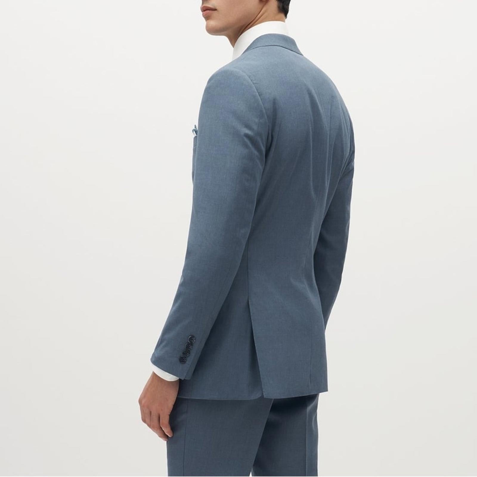 Suit Shop Men's Light Blue Slim Jacket Size 48 Long, New w/Tag, Retail $199