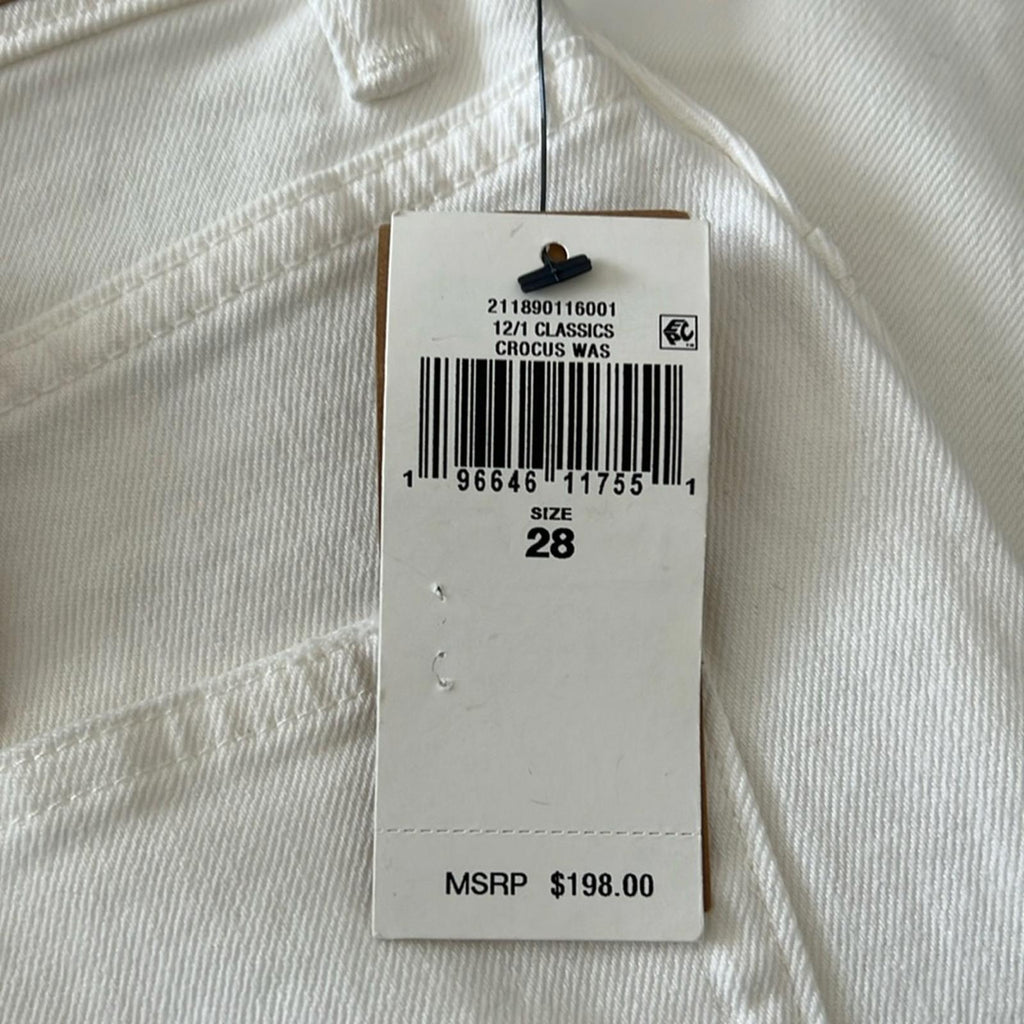 Polo Ralph Lauren Curved Tapered Jeans in Crocus Was/White Size 28 NEW w/Tag