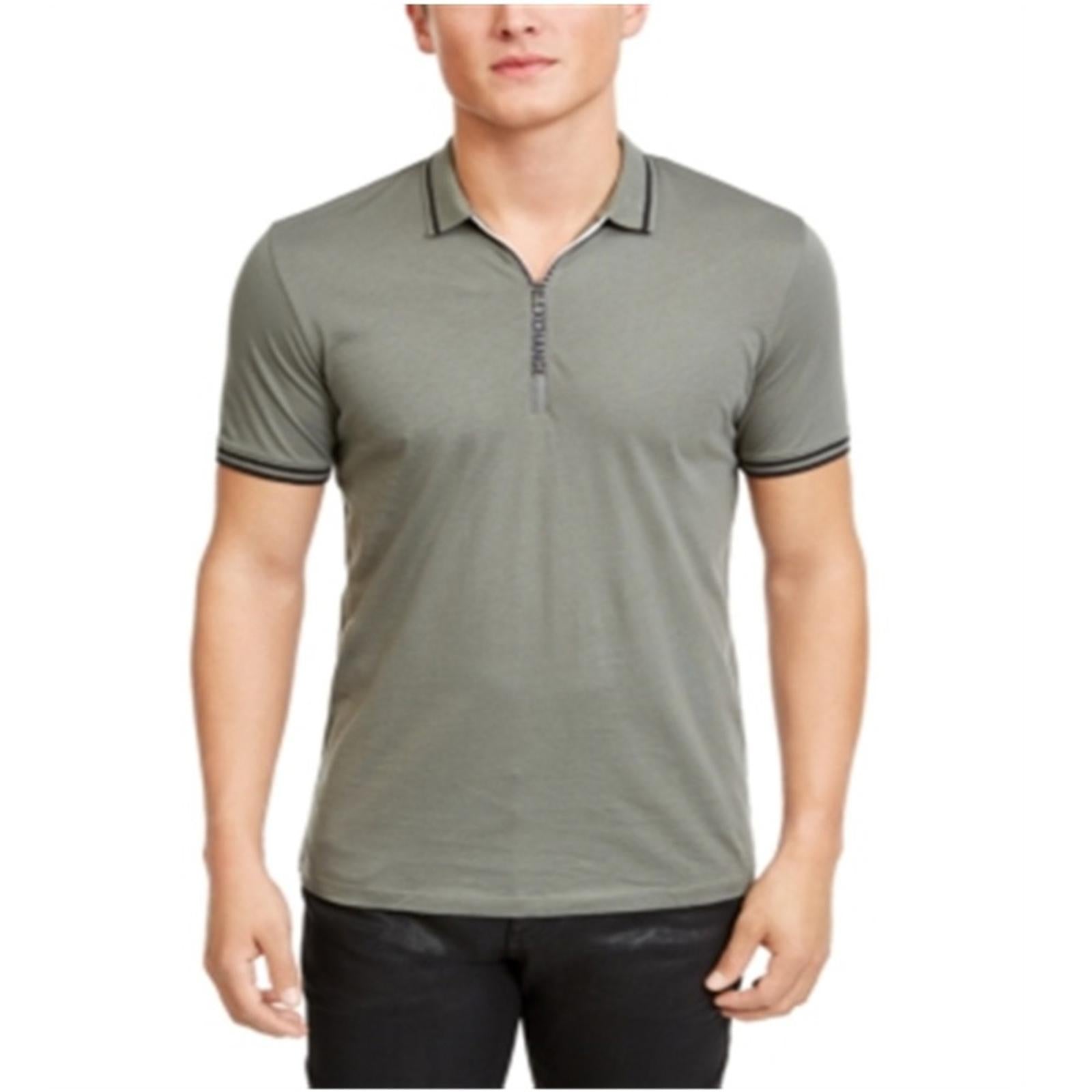 AX Armani Exchange Zipper Logo Polo Shirt in Olive Green, Size XL EXCELLENT!