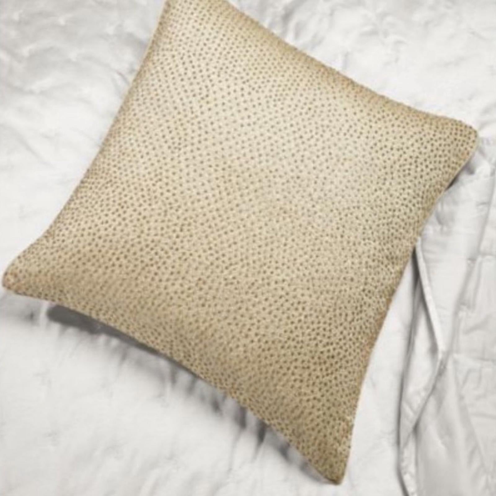 X2 Hudson Park Foglia Euro Sham, Gold, New w/Tag Retail $400 Total