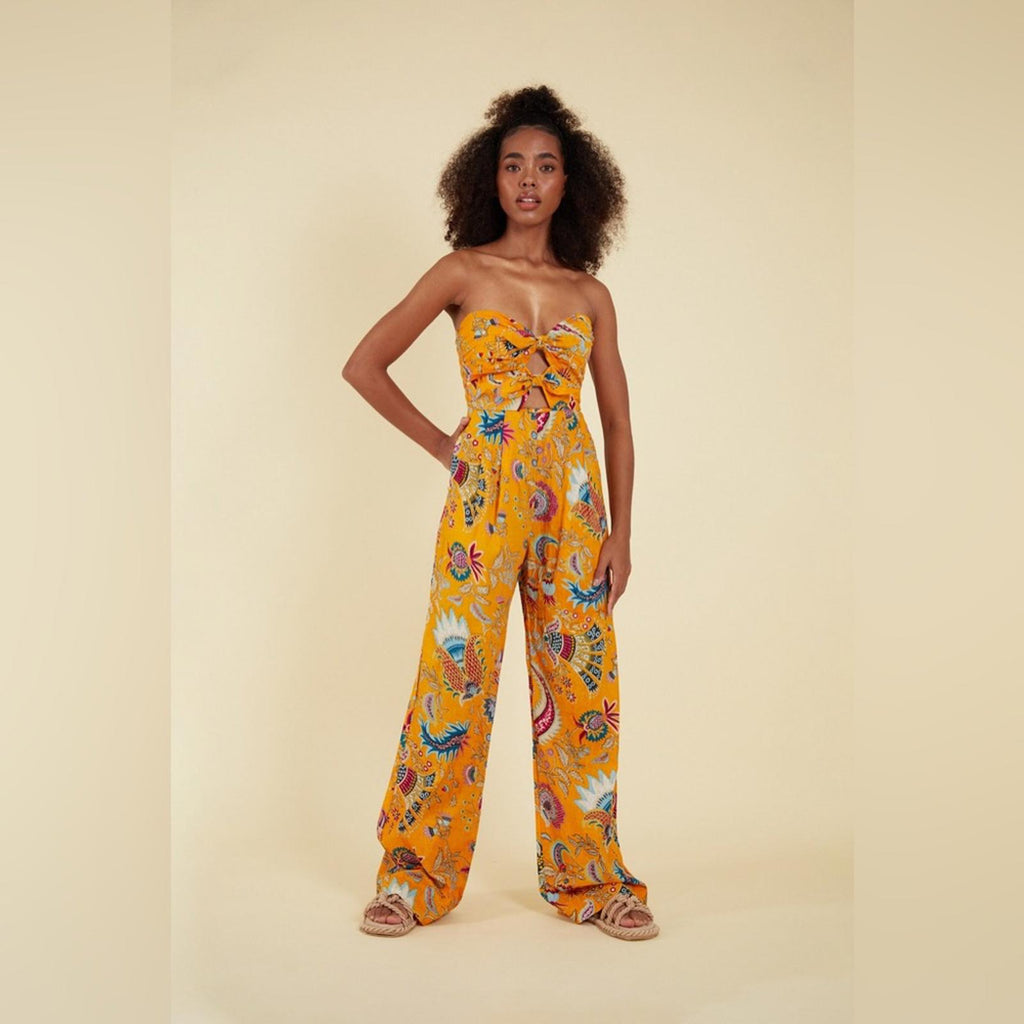 Charina Sarte Talaia Ribbon Strapless Jumpsuit, Size L New w/Tag Retail $388