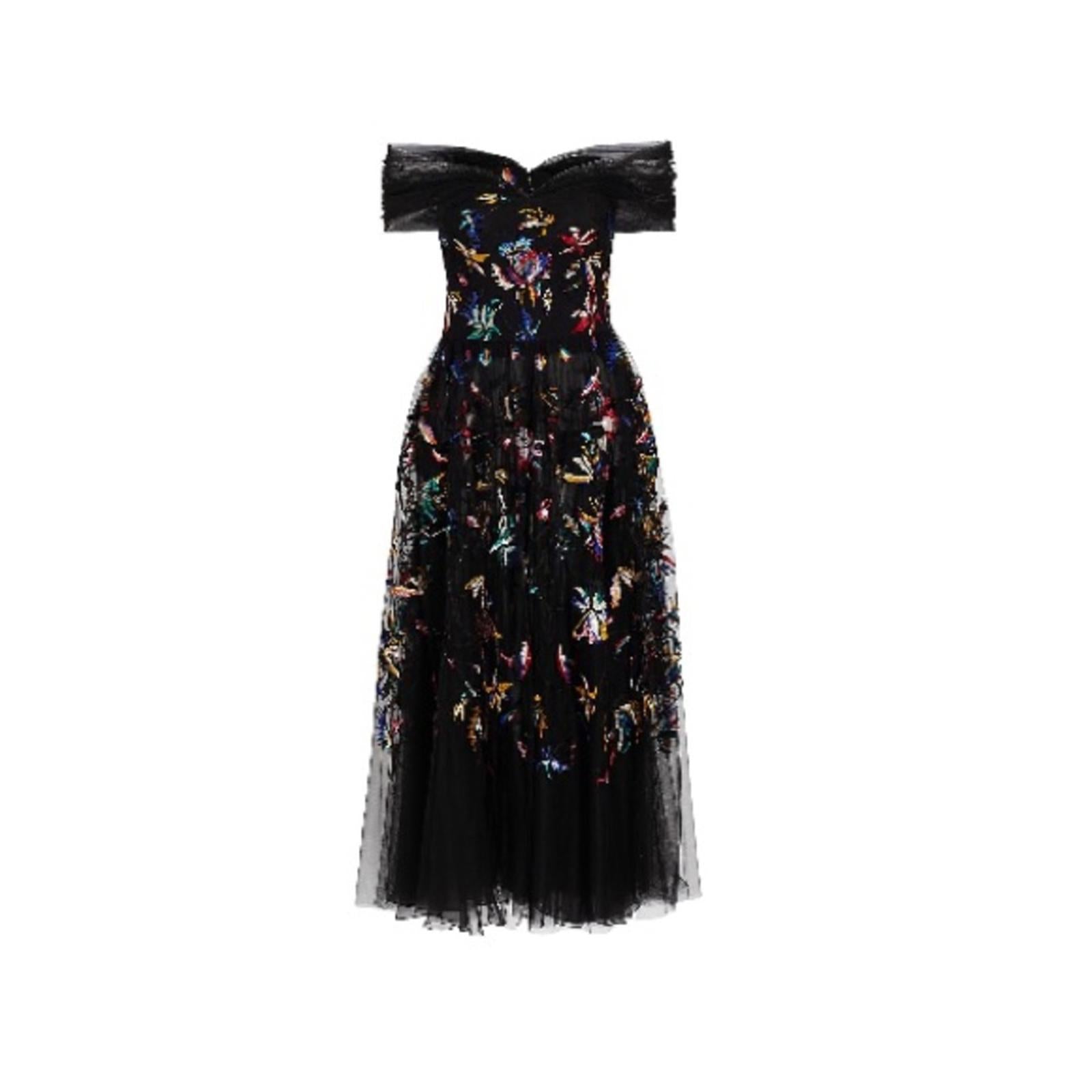 Jason Wu Collection Tulle Off-Shoulder Cocktail Dress Size 10, NWT Retail $3,395