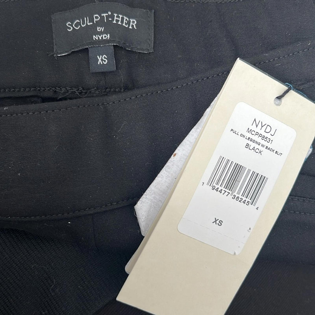 SCULPT-HER by NYDJ Ponte Ankle Leggings in Black, Size XS New w/Tag
