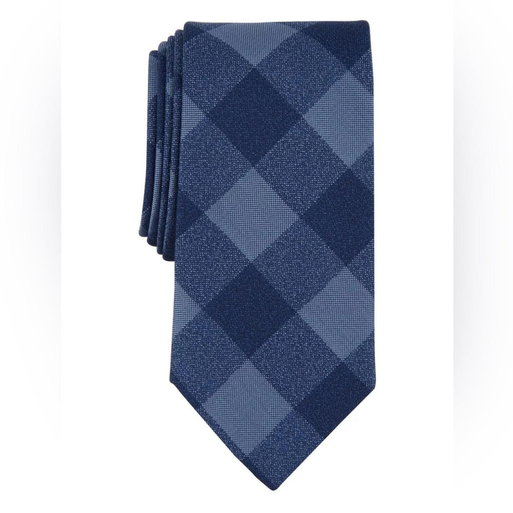 Michael Kors Men's Maysen Check Tie in Navy, New w/Tag $69.50