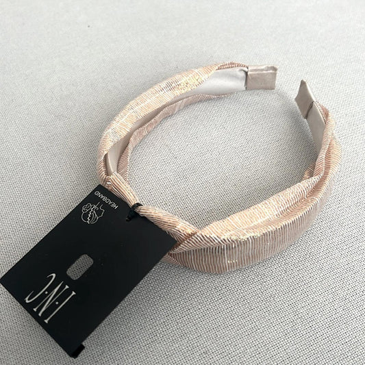 INC Gold Chiffon Headband New w/Tag Retail $29.50