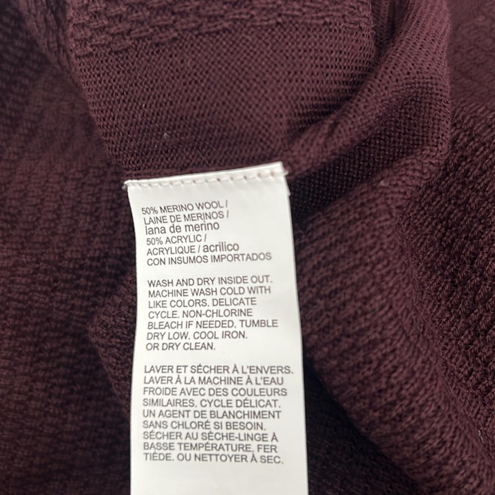 Perry Ellis Motion Textured Crew Neck Sweater Burgundy Size M New w/Tag SOLD OUT