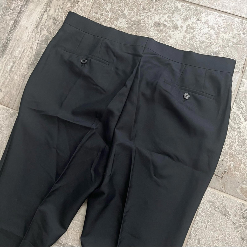 The Savile Row Company London Slim Fit Tuxedo Pants, Black, Size 38W X 44L NEW