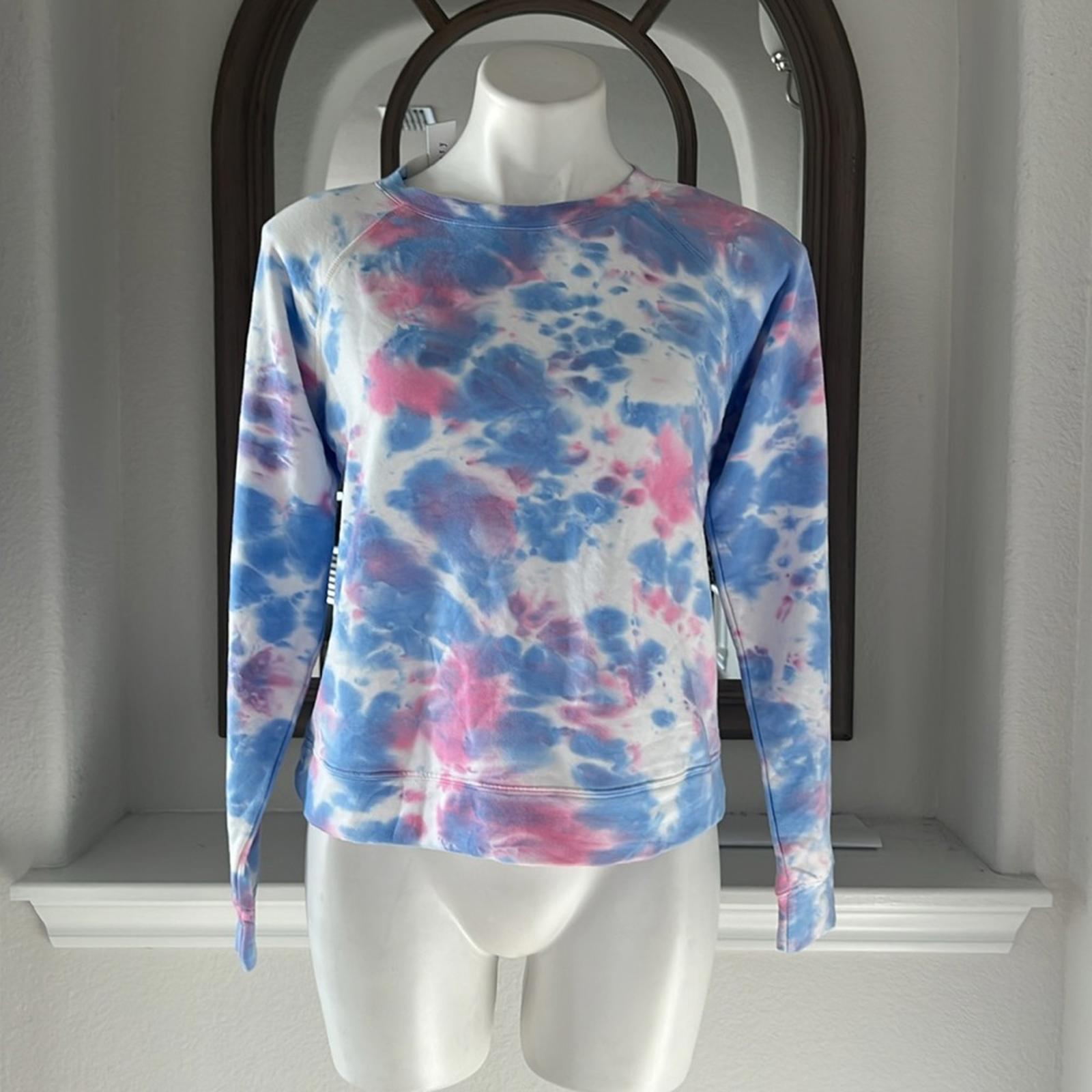 Sanctuary Happy Days Ombre Raglan Comfy Crewneck Sweatshirt, Size XS New w/Tag