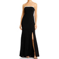 Aqua Braid Trim Strapless Gown in Black, Size 2 New w/Tag $268