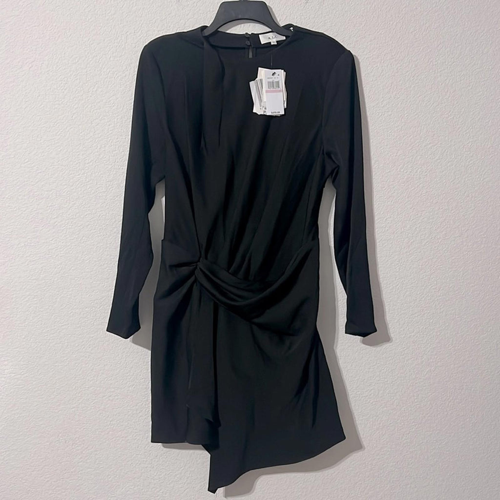 A.L.C. Kay Asymmetric Dress in Black, Size 10, New w/Tag