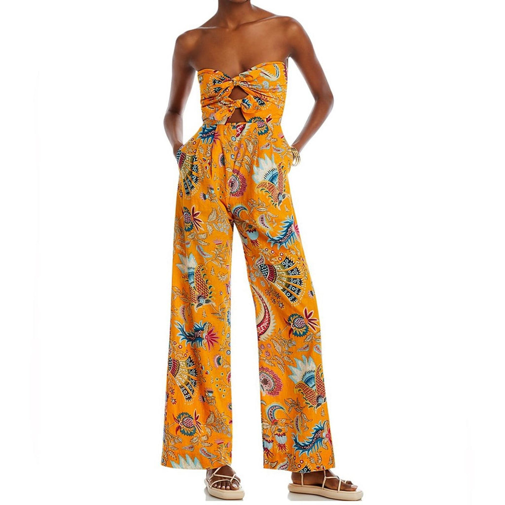Charina Sarte Talaia Ribbon Strapless Jumpsuit, Size L New w/Tag Retail $388