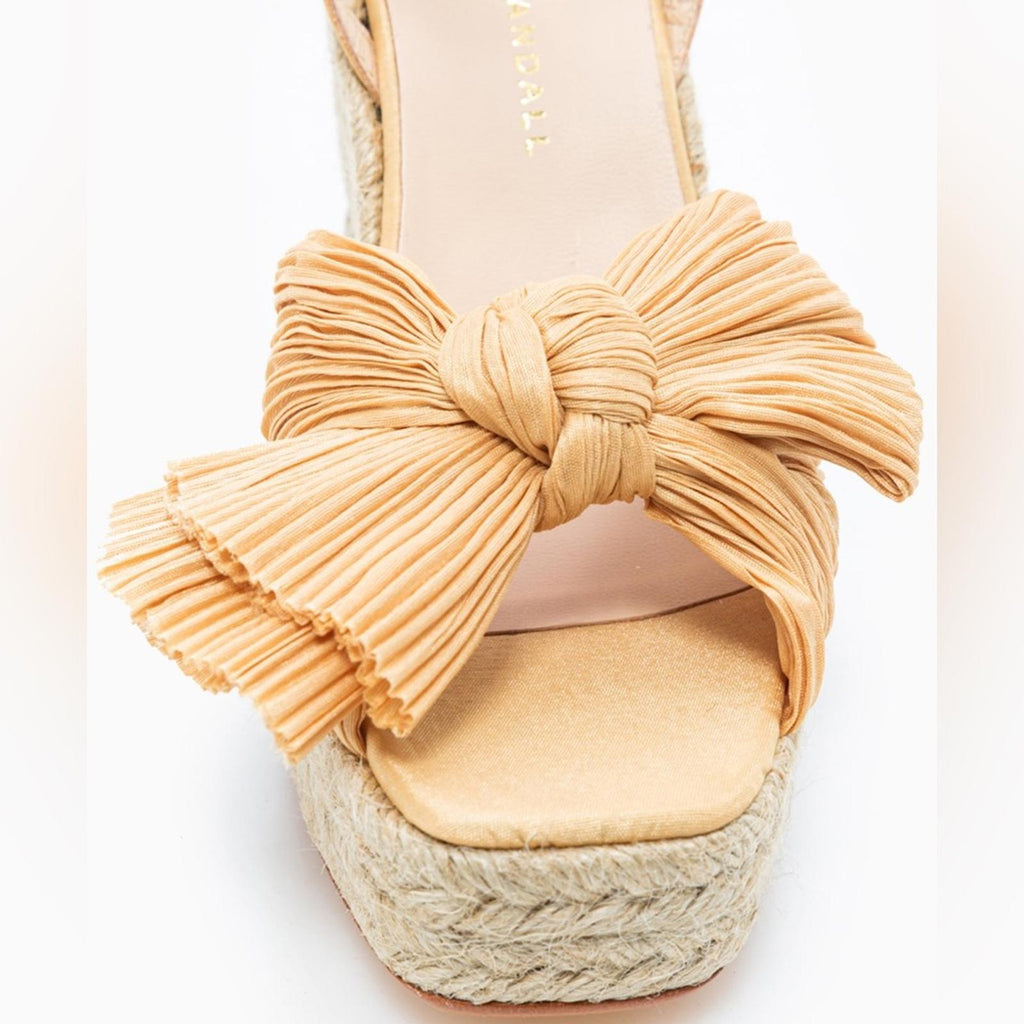 Loeffler Randall Peri Espadrille Wedge Sandals in Tan, Size 41/11 New in Box