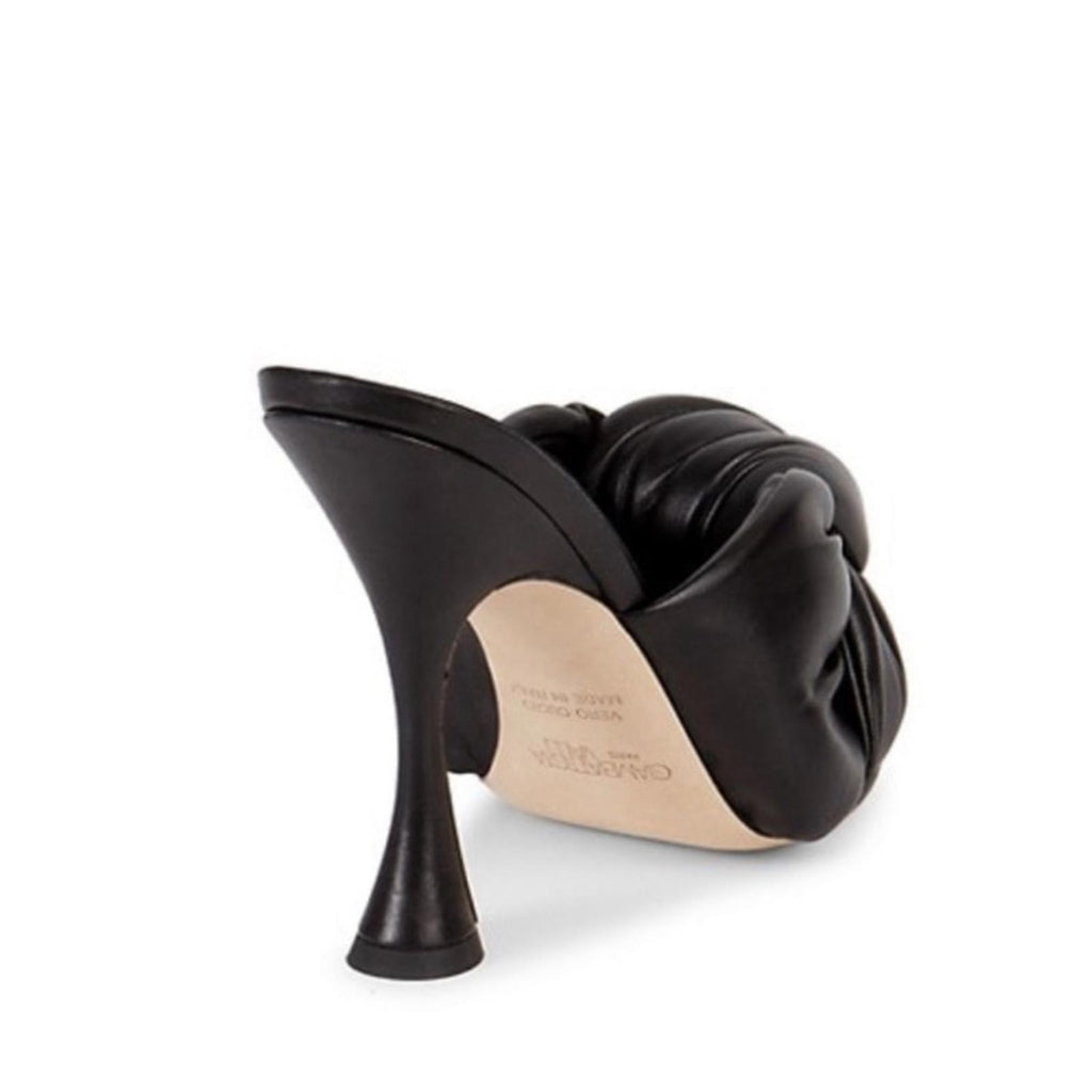NEW Giambattista Valli Max Bow Padded Mules, Black Size 8 NWT Retail $1,140