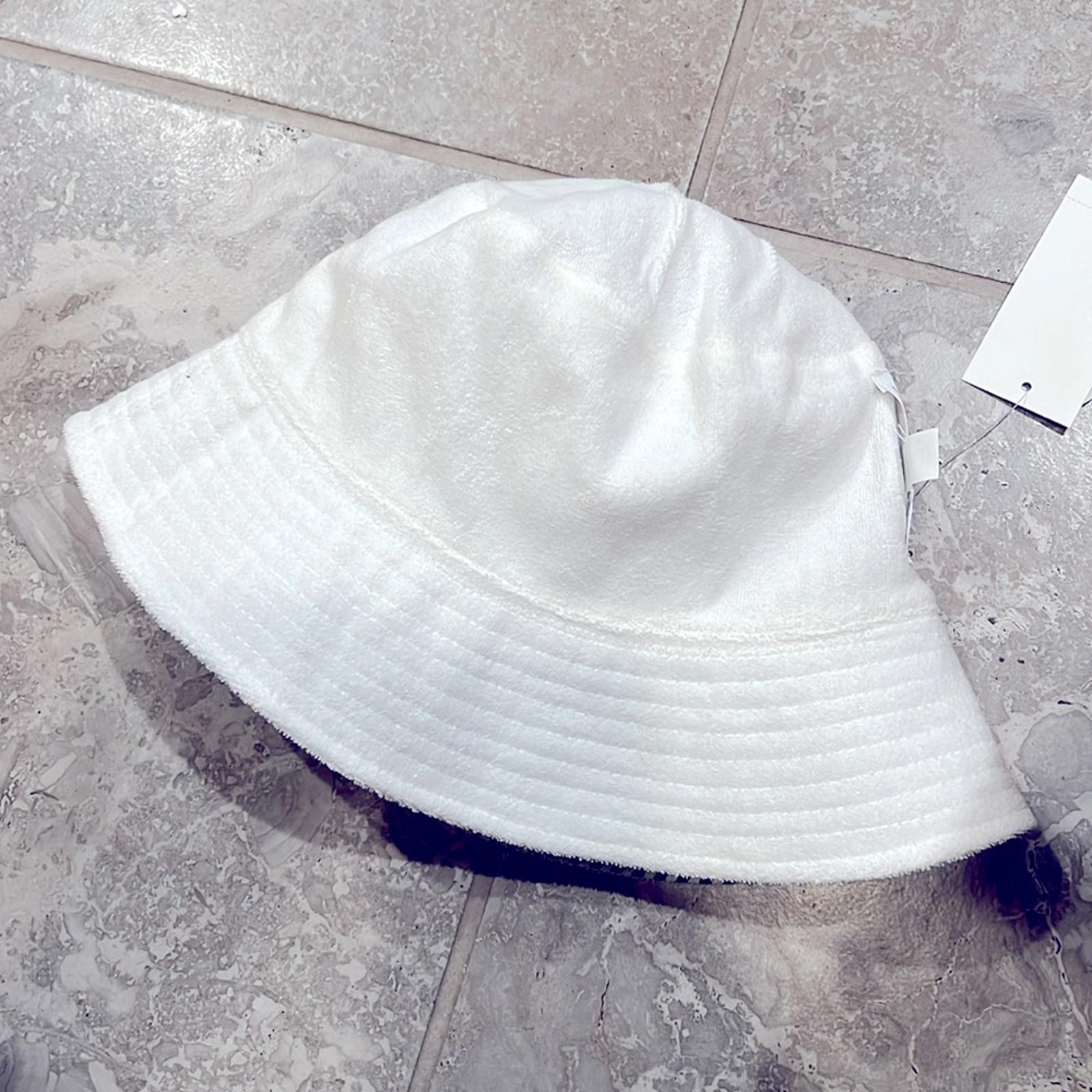 NEW Jenni Reversible Terry Cloth Hat Navy White Stripe One Size New w/Tag