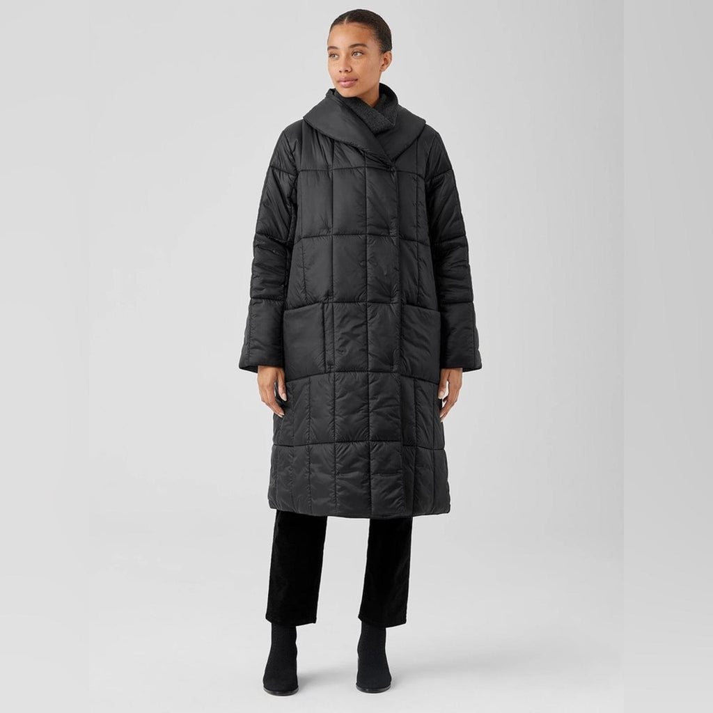 Eileen Fisher Eggshell Recycled Nylon Reversible Coat Size XS New w/Tag SOLD OUT