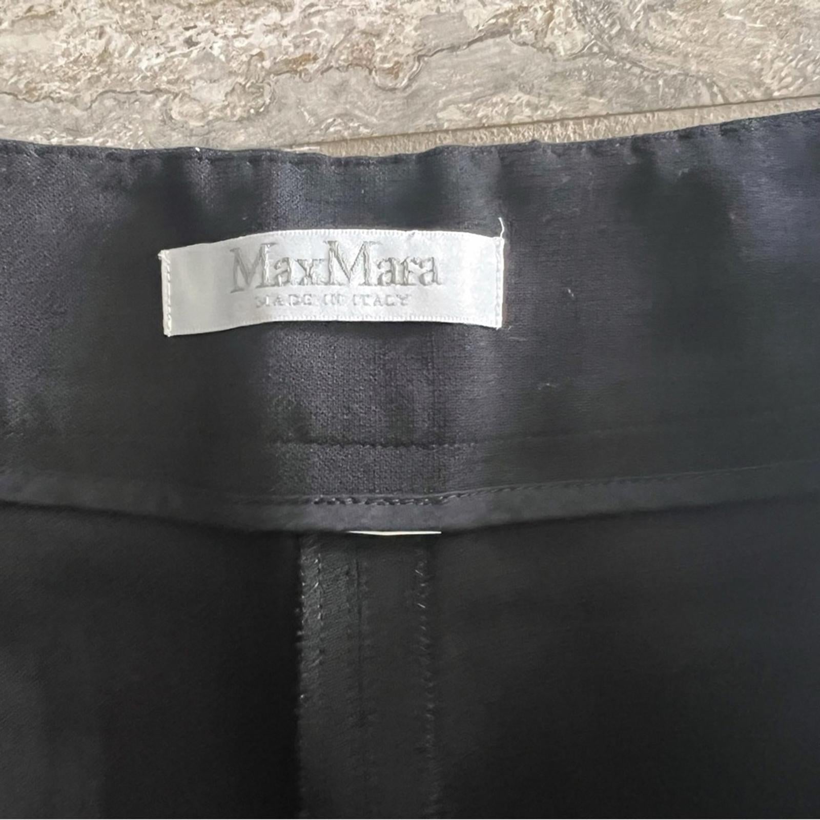 MaxMara (Made in Italy) Black Dress Pants, Retail ~$495
