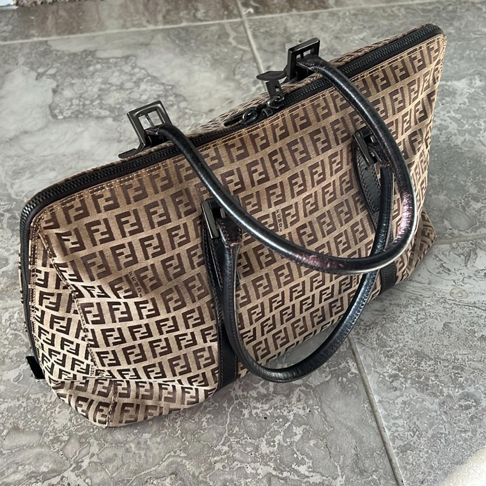 Fendi Zucchino Canvas tote bag EXCELLENT!