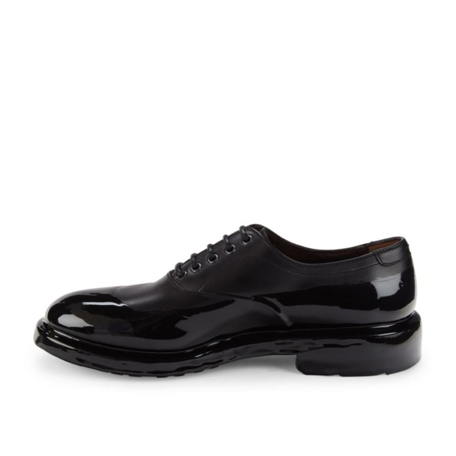Salvatore Ferragamo Dipped Leather Oxford Shoes Size 6 EEE NEW in Box + DustBag