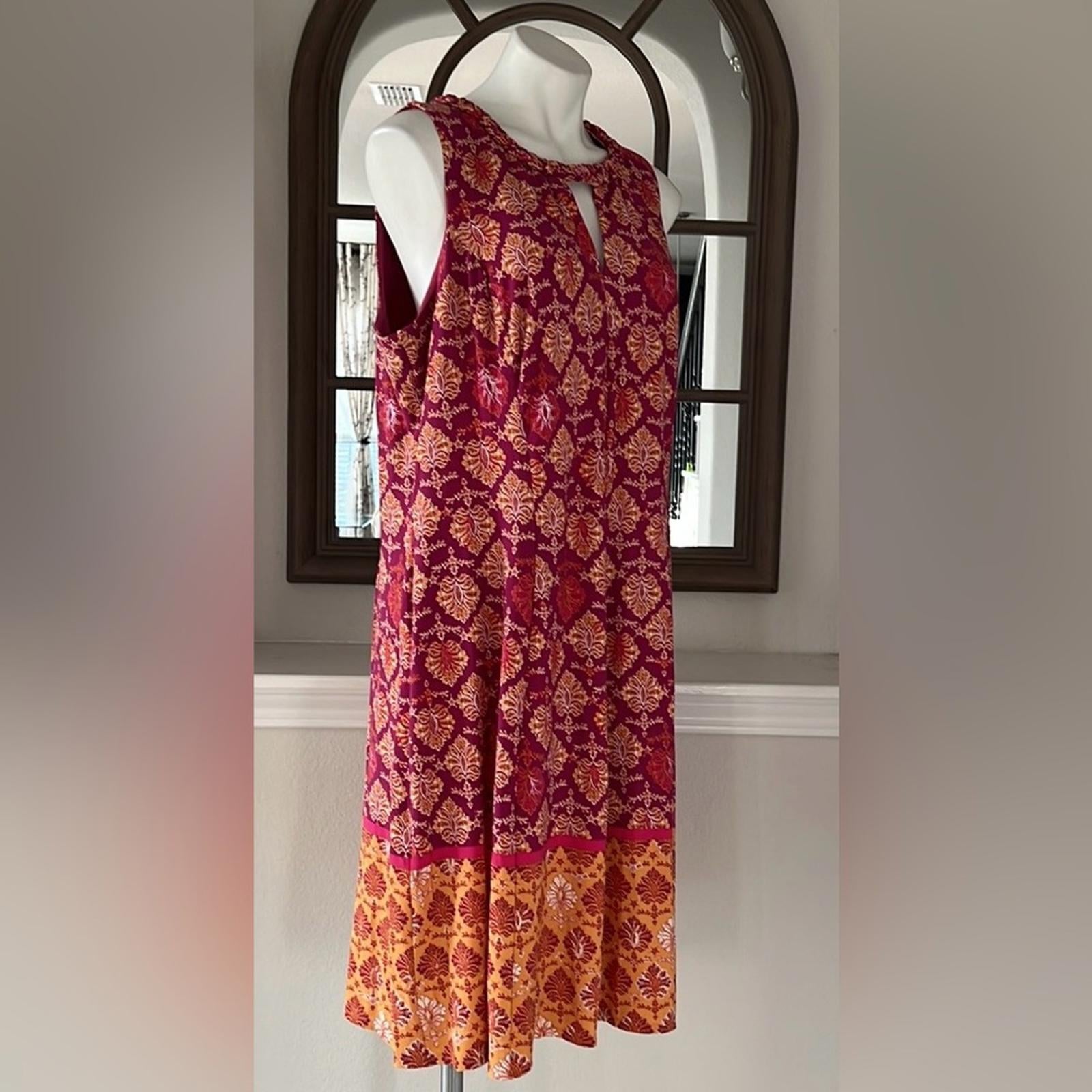 Maggy London Cyndie Jersey Dress in Violet/Gold, Plus Size 20W New w/Tag