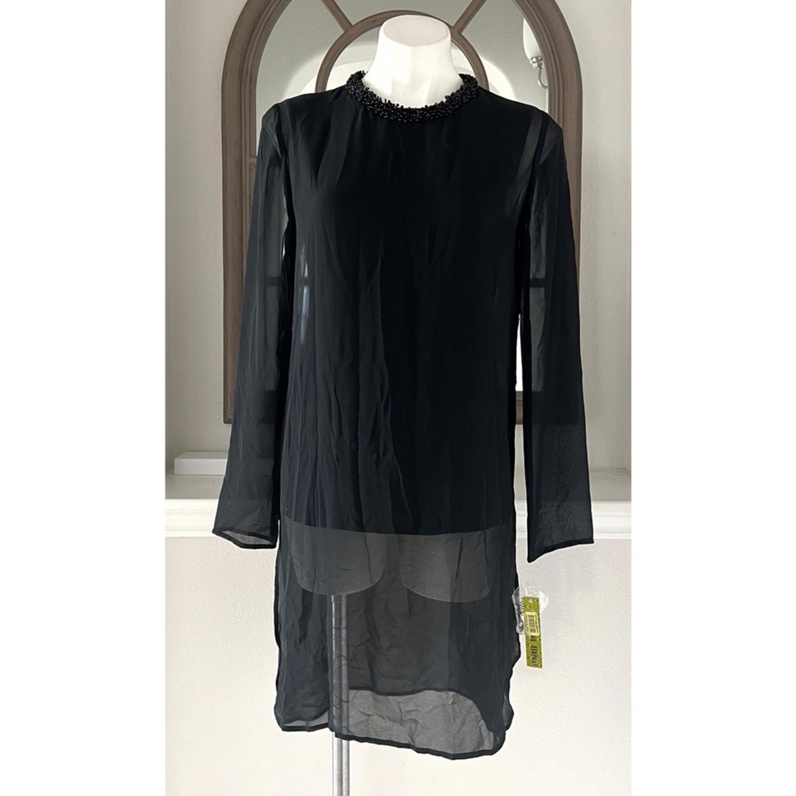 NWT Gianni Bini Nikki Tunic, Black/Dream Weaver Size S New w/Tag Retail $99