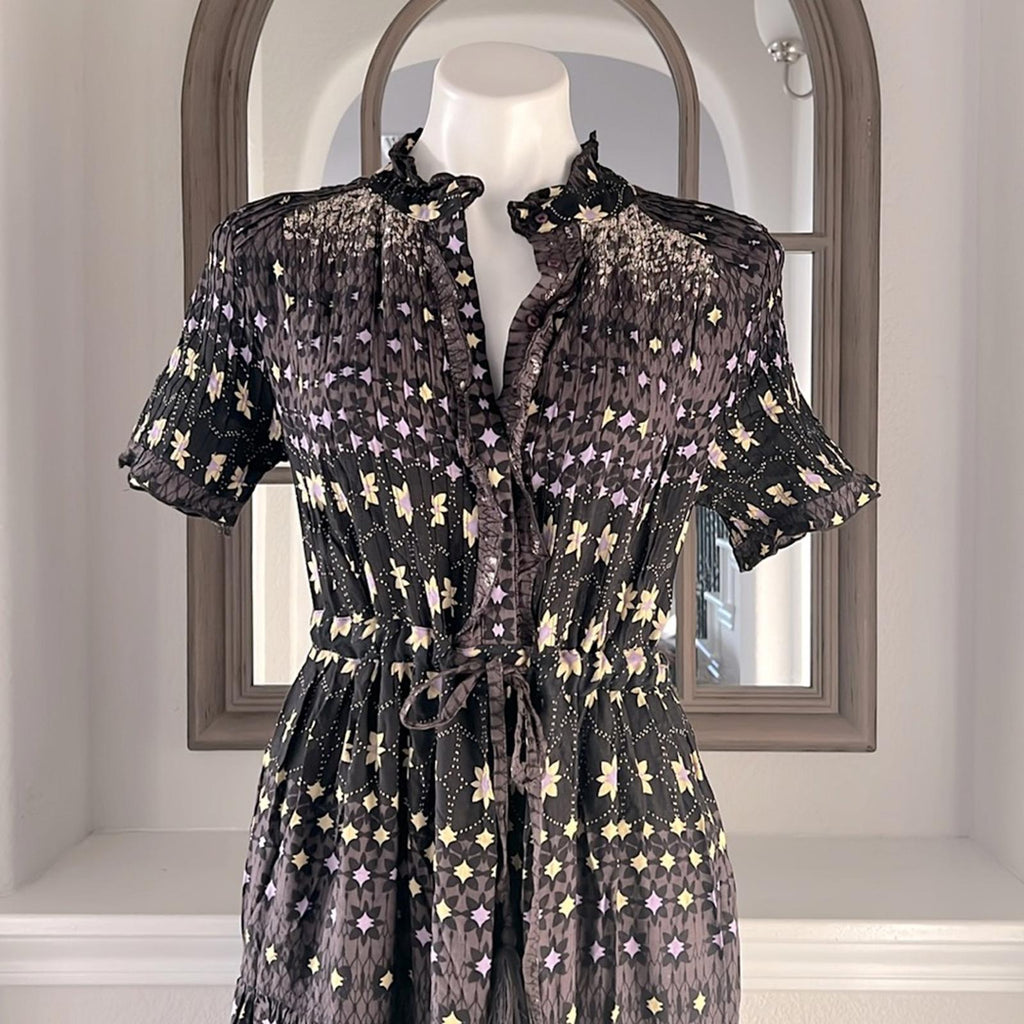 Free People Rare Feeling Printed Maxi Dress Brown Size M New w/Tag $148 SOLD OUT