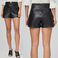 Anthropologie’s Jonas Faux Leather Belted Shorts, Black Size 14 New SOLD OUT
