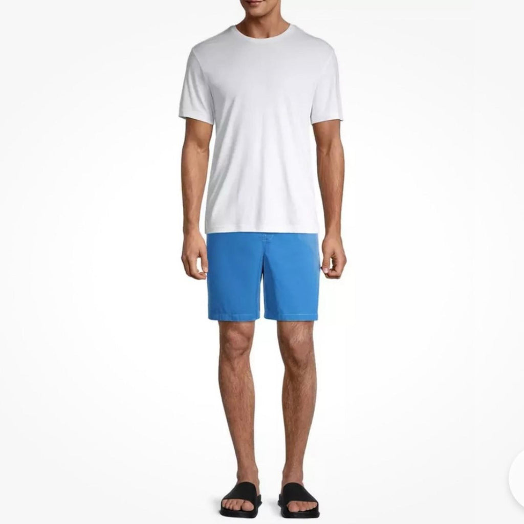 A.P.C. Louis Solid Regular Fit Swim Trunks in Blue, Size S NEW w/Tag $195