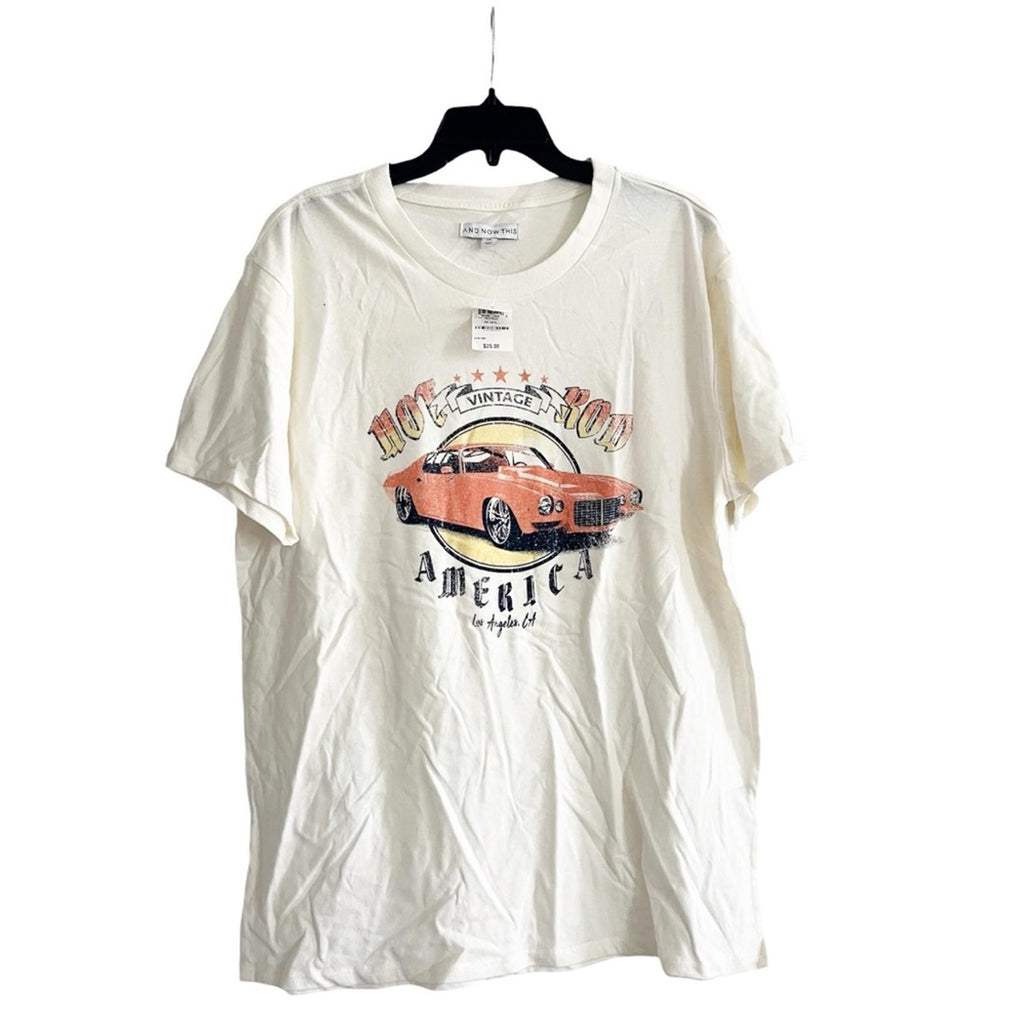 And Now This Men's Hot Rod Auto Graphic Crewneck T-Shirt, Size XXL New w/Tag