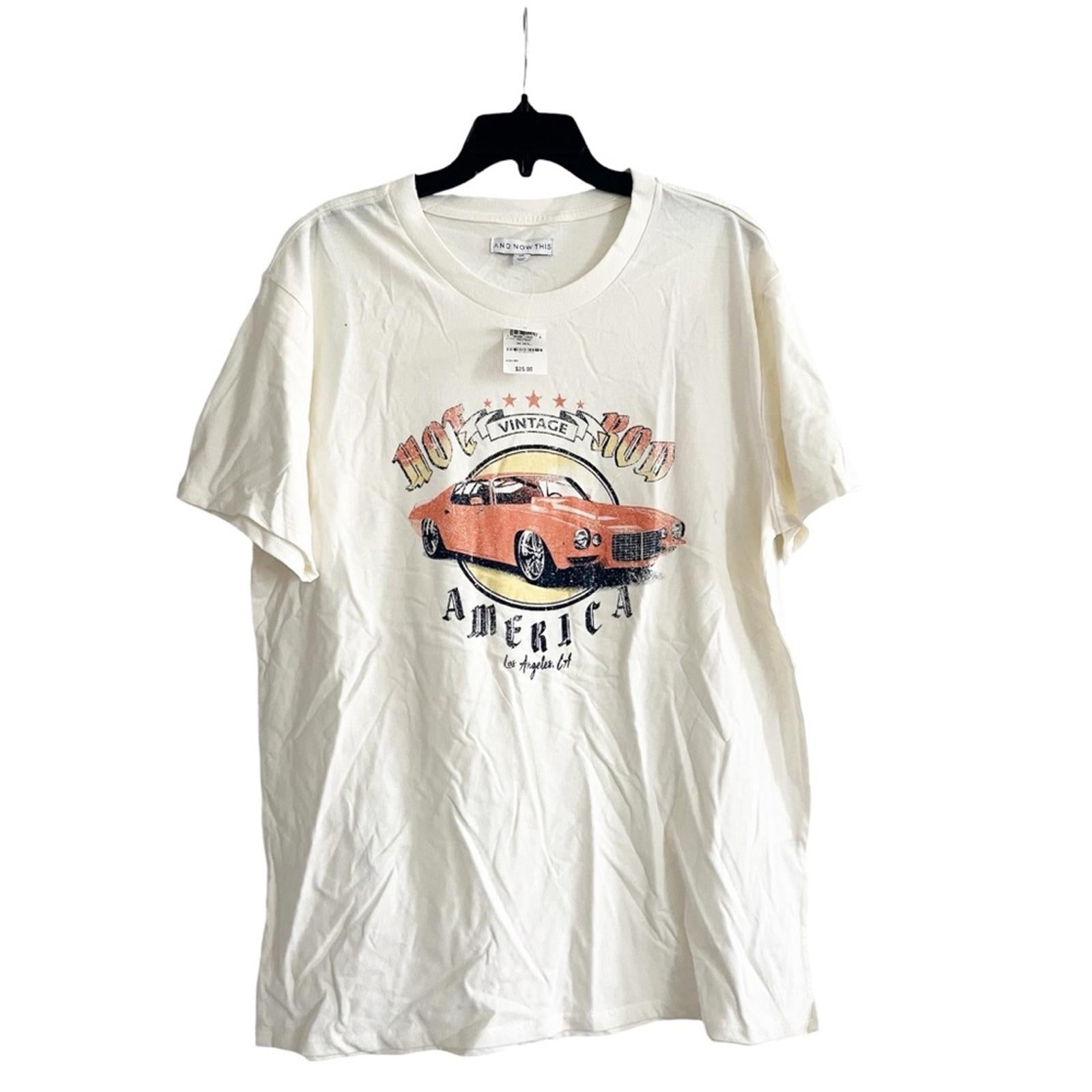 And Now This Men's Hot Rod Auto Graphic Crewneck T-Shirt, Size XXL New w/Tag