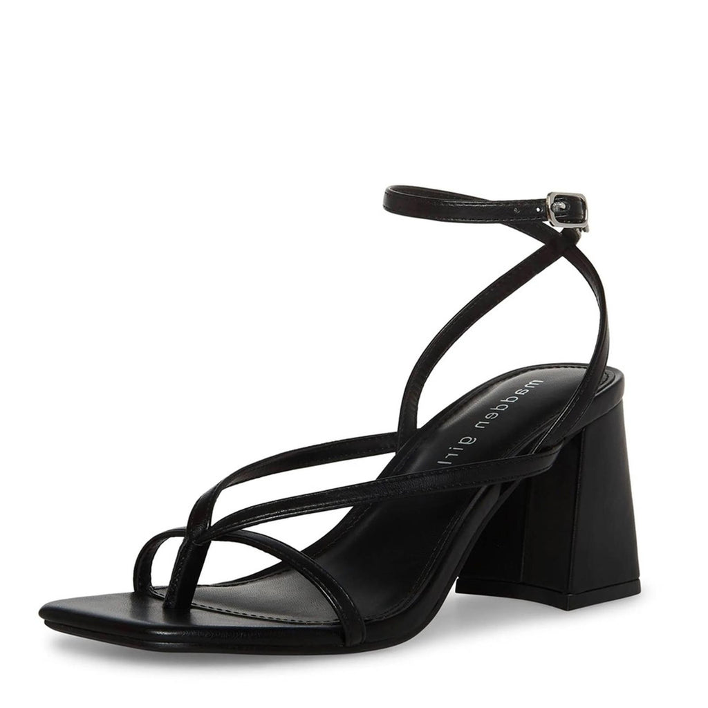 Madden Girl Marrvel Faux Leather Thong Block Heel Sandals, Size 9.5 NEW
