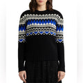 Lauren Ralph Lauren Fair Isle Wool-Blend Crewneck Sweater, Size S New w/Tag $225