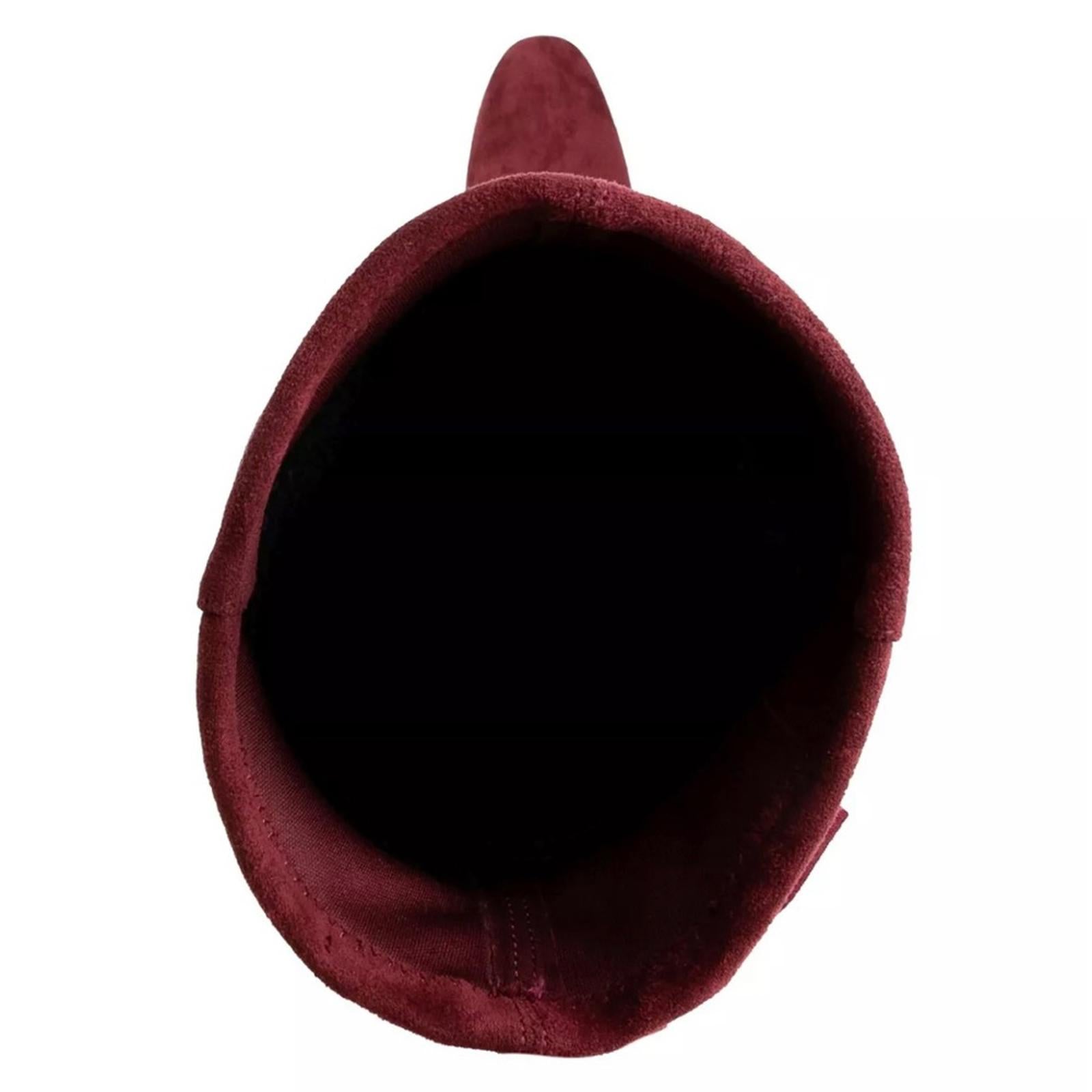 Sugar Ollie Over The Knee High Calf Boots in Burgundy, Size 7.5 New in Box