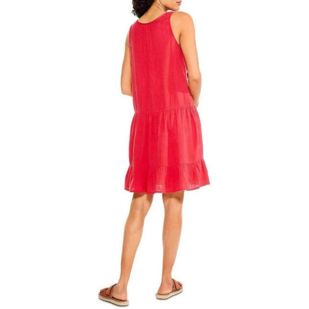 Nic+Zoe Tiered Gauze Sleeveless Tank Dress in Red, Size XXL New w/Tag
