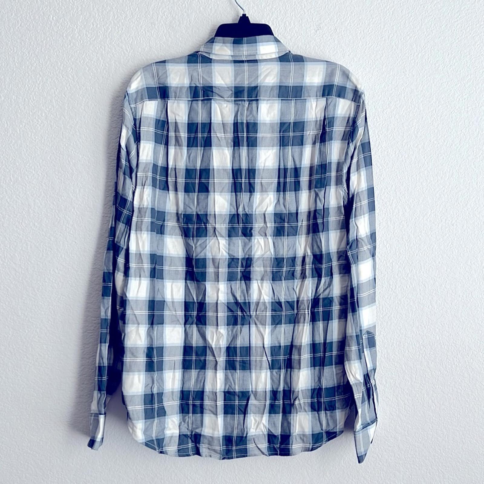 Vince Alps Plaid Long Sleeve Button Front Shirt, Size M NEW w/Tag $225