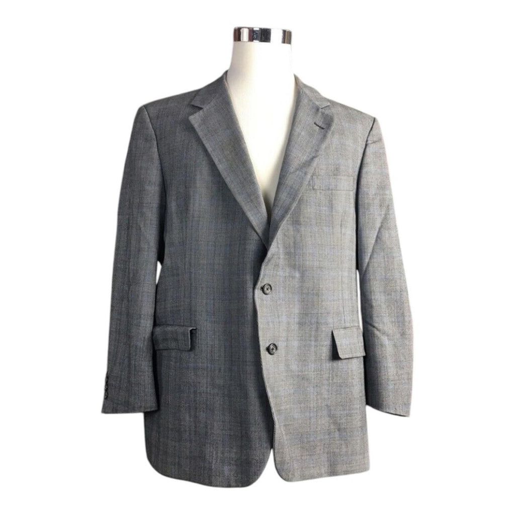 Hart Schaffner Marx Two-Button Blazer in Grey, Size 40 R EXCELLENT!