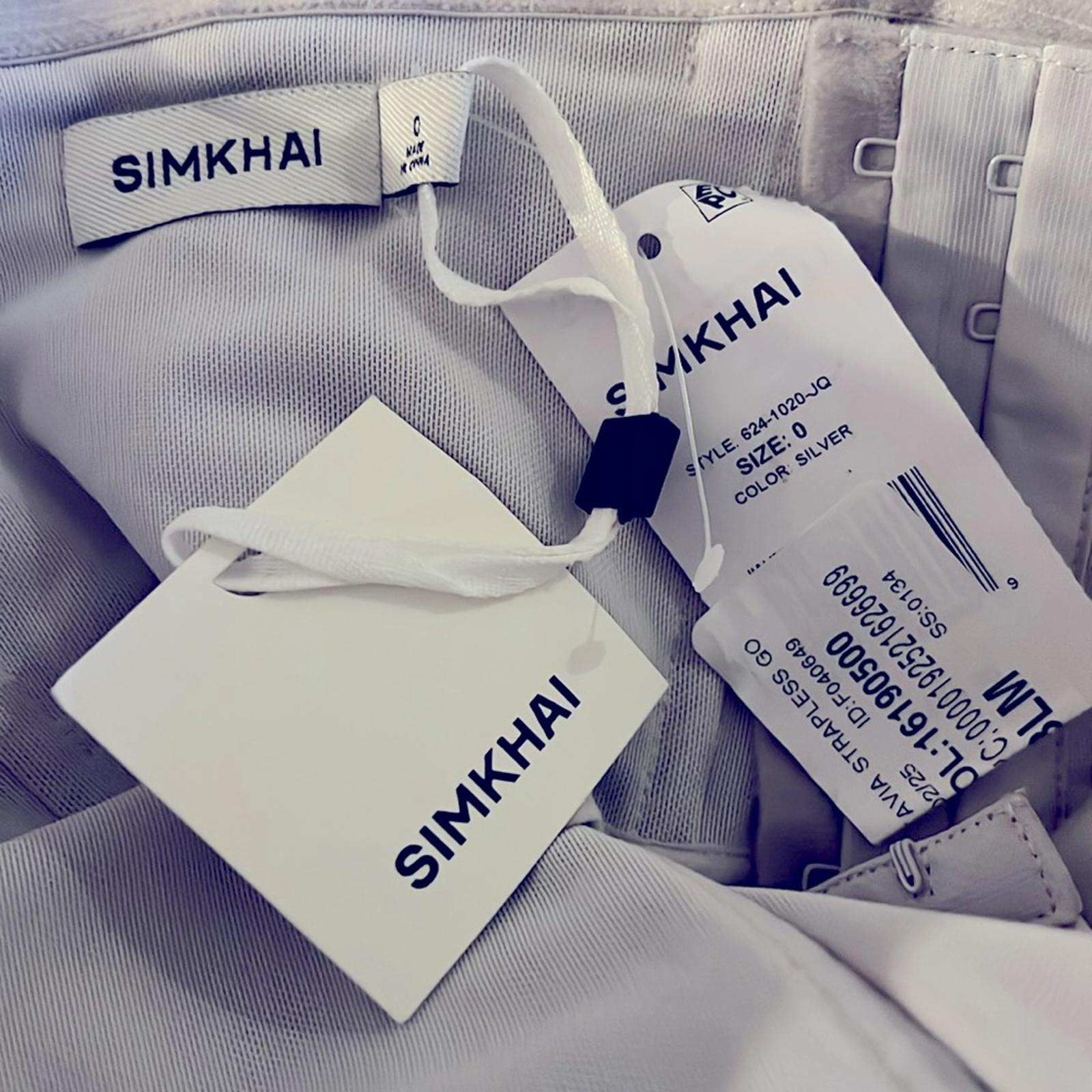 Simkhai Octavia Strapless Metallic Brocade Gown, NWT, Size 0 (Fits Size 2)